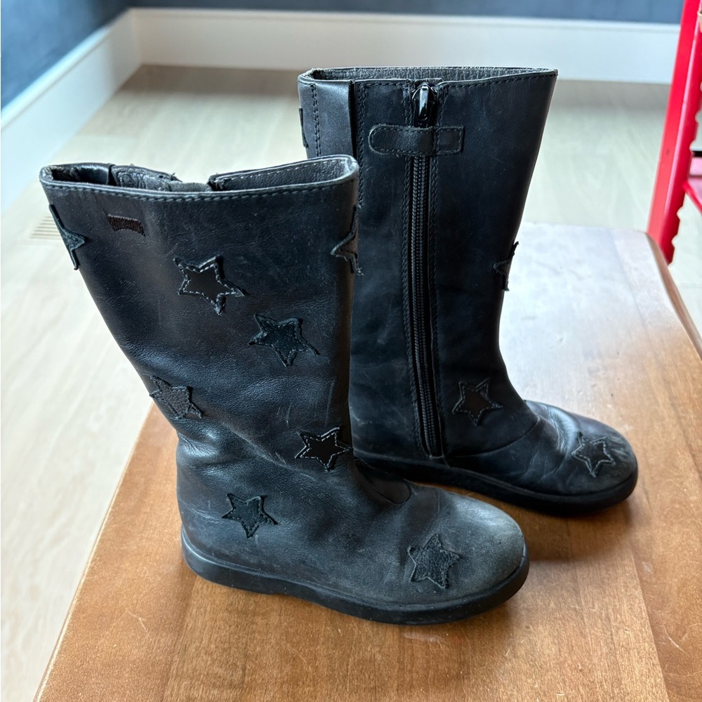 Camper Black Star Kids Leather Boots